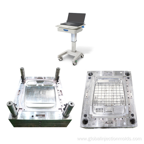 Injection molded panels for hospital carts